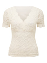 Yianna Lace V Neck Top Forever New