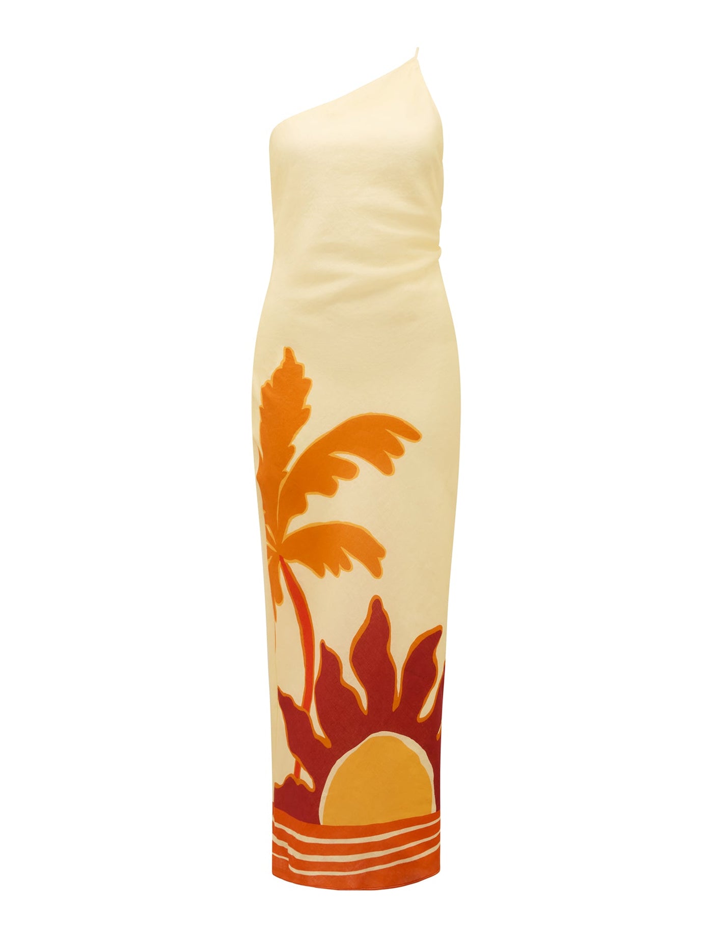 Carmen One Shoulder Beaded Midi Dress Rio Tropical | Forever New