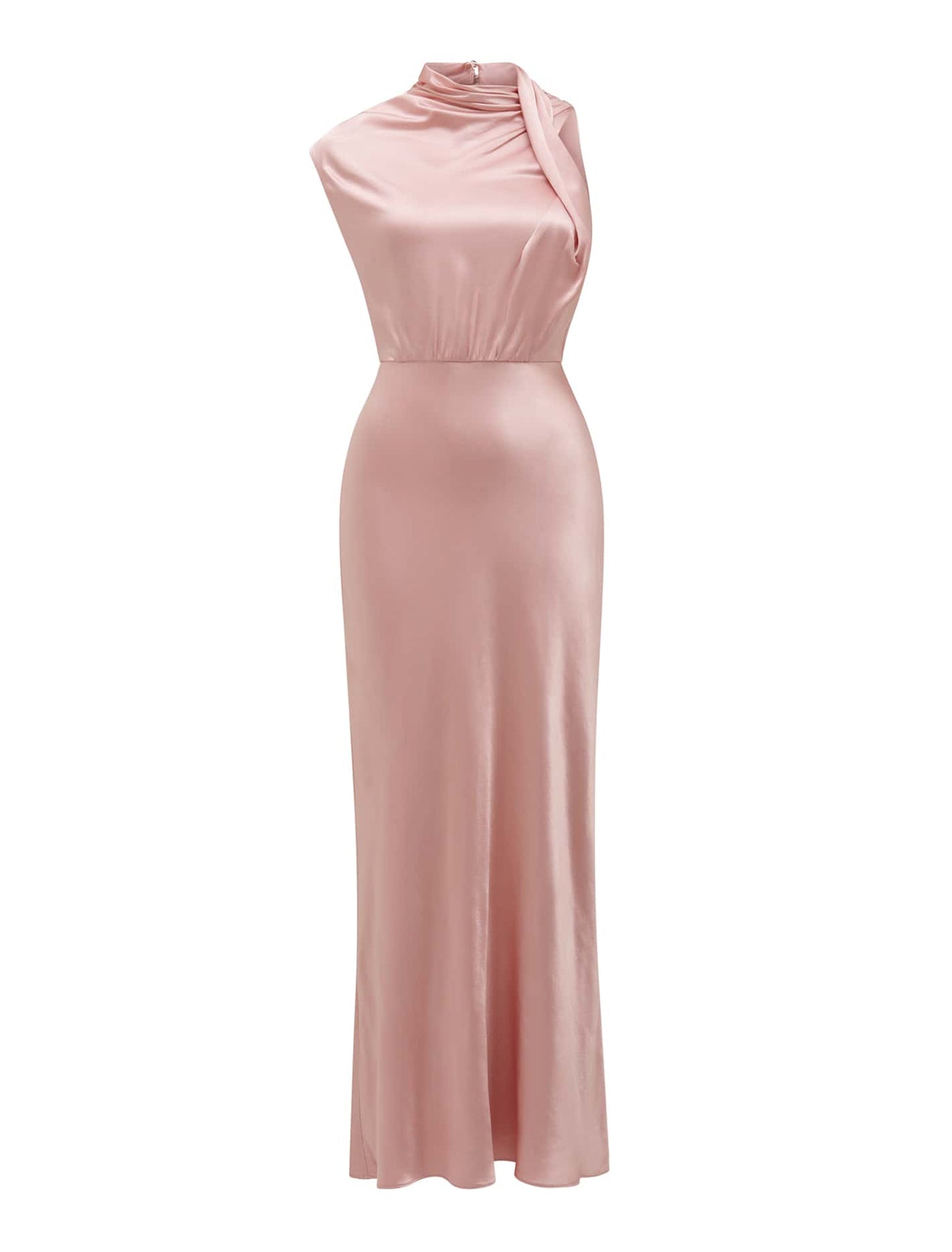 オールインワン・サロペット Herskind V-Neck Satin Maxi Dress With Flared Hem Herskind V-Neck Satin Maxi Dress With Flared Hem in White | Lyst