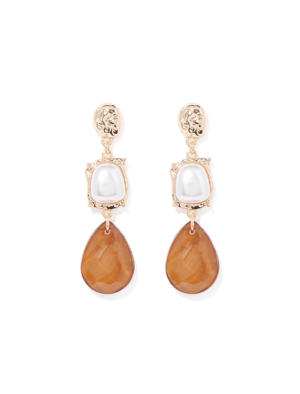 Delfina Stone Drop Earrings Forever New