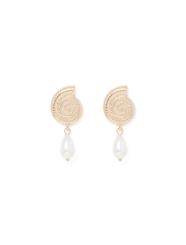 Felicia Shell Swirl Earrings Forever New