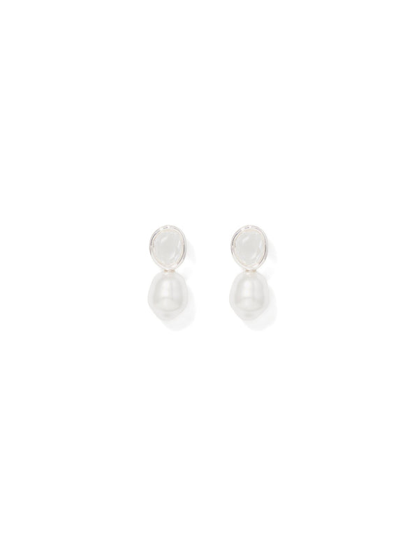 Savannah Stone And Pearl Stud Earrings Forever New