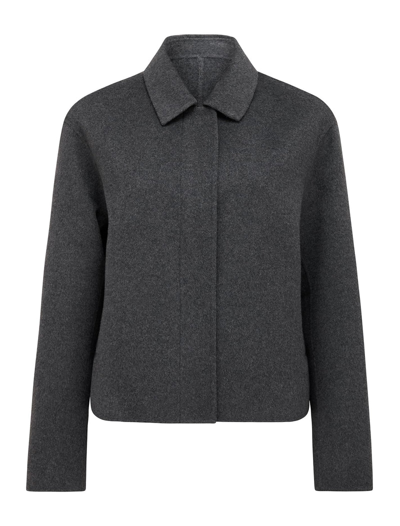 Eden Zip Through Felled Jacket Forever New