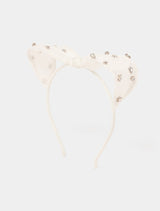 Katherine Organza Jewel Bow Headband Forever New