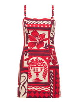 Sasha Strappy Printed Linen Mini Dress Forever New