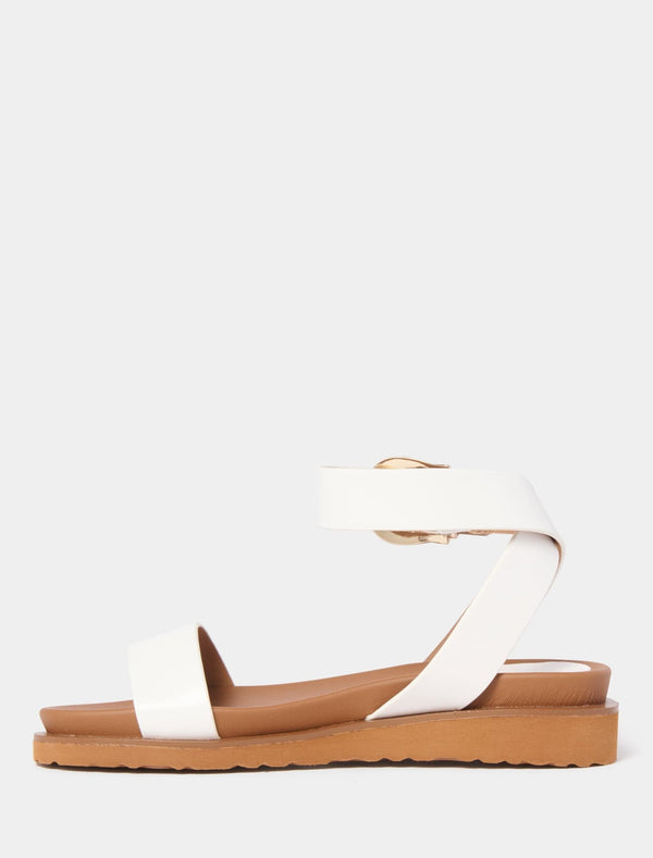 Winter Ankle Strap Footbed Sandal Forever New