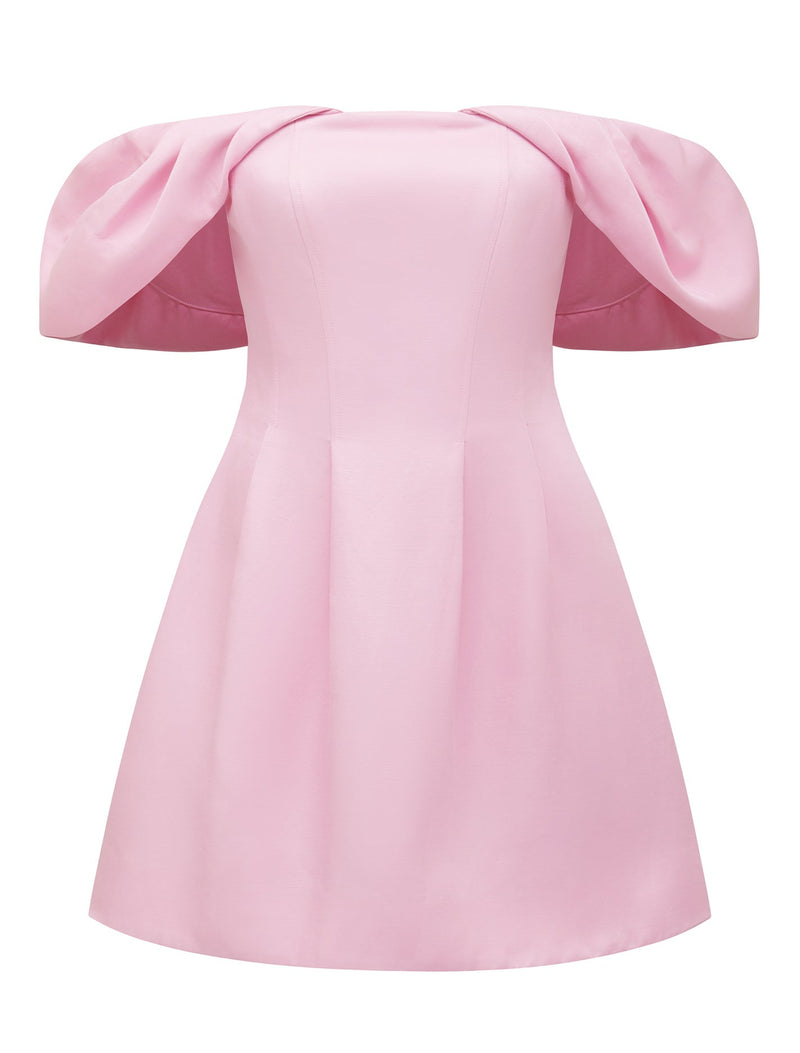 Jacquie Off Shoulder Mini Dress Pink | Forever New Jacquie Off Shoulder Mini Dress Pink | Forever New