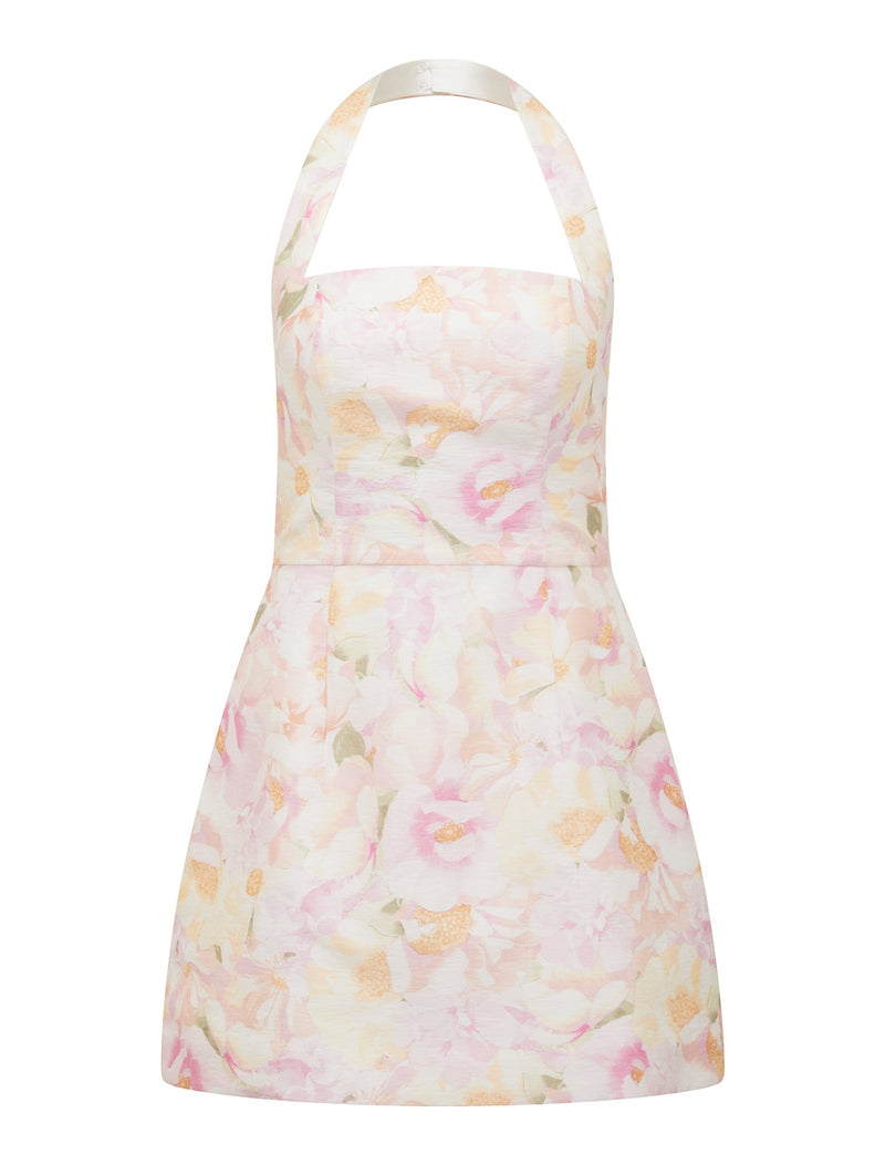 Ellery Printed Halter Mini Dress Forever New