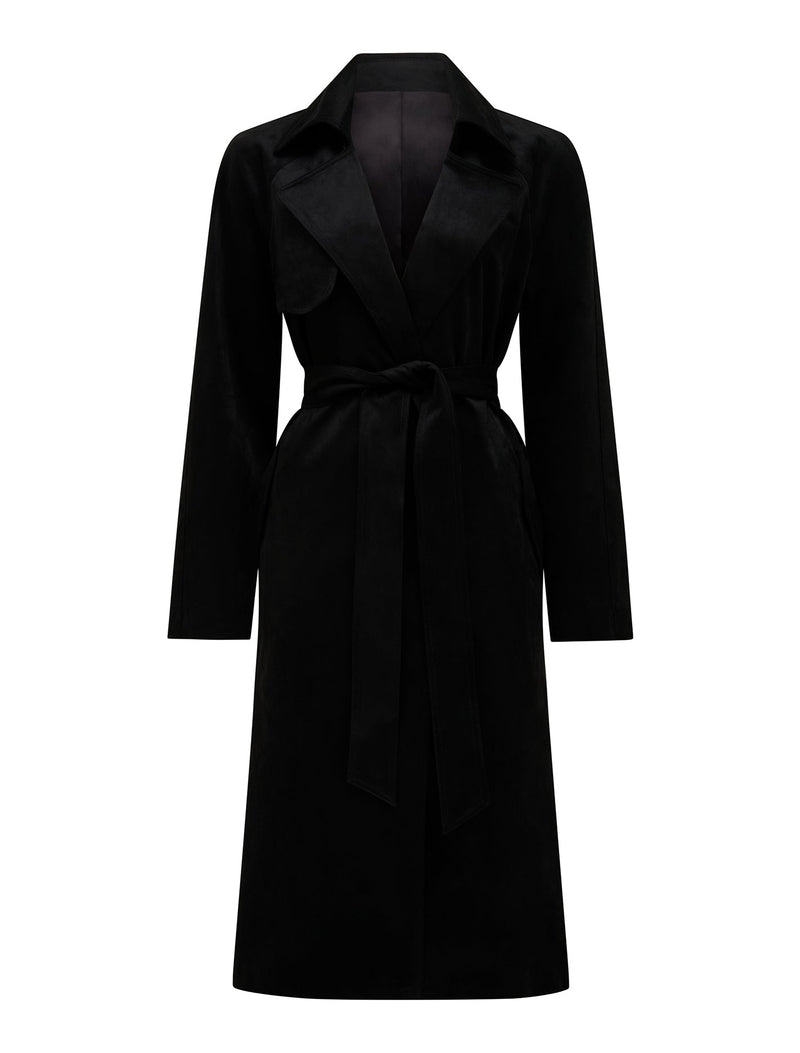 Cass Suede Trench Coat Forever New