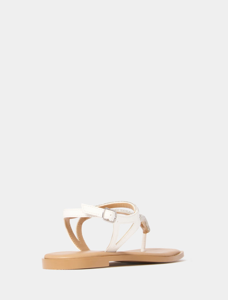 Tallulah Twisted Diamante Flat Sandal Forever New