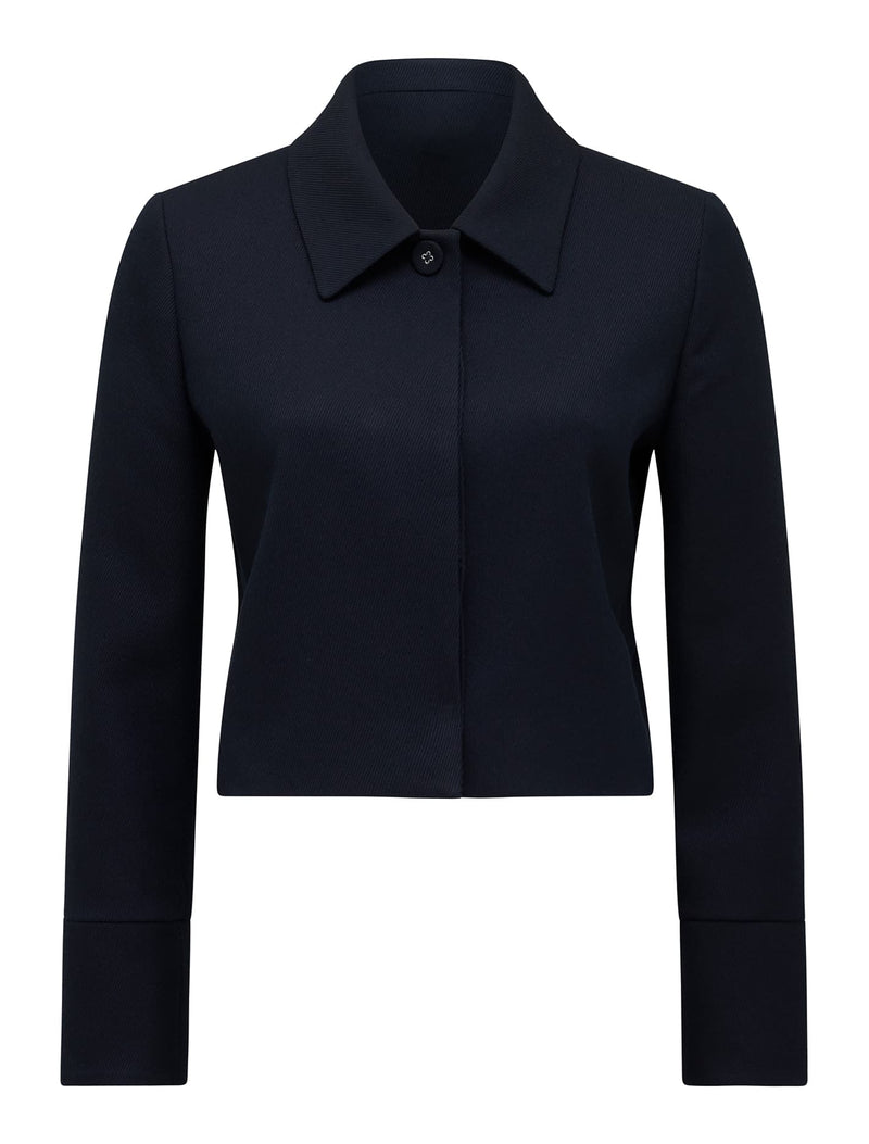 Carson Twill Crop Jacket Forever New