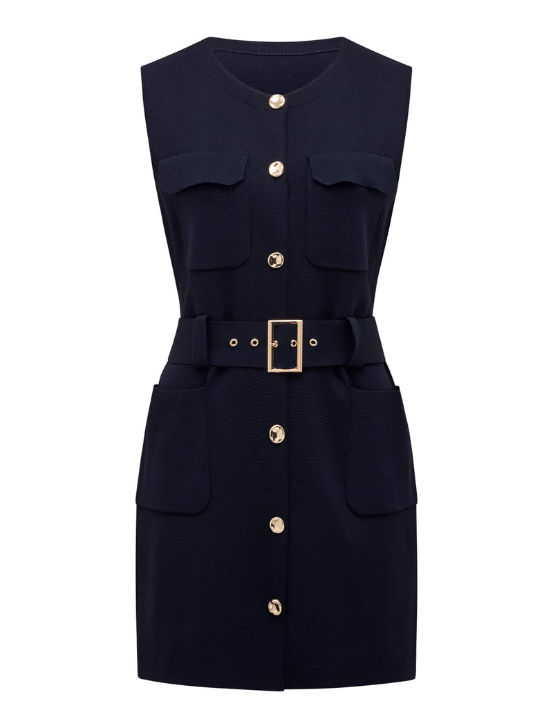 Parker Petite Luxe Utility Mini Dress Forever New