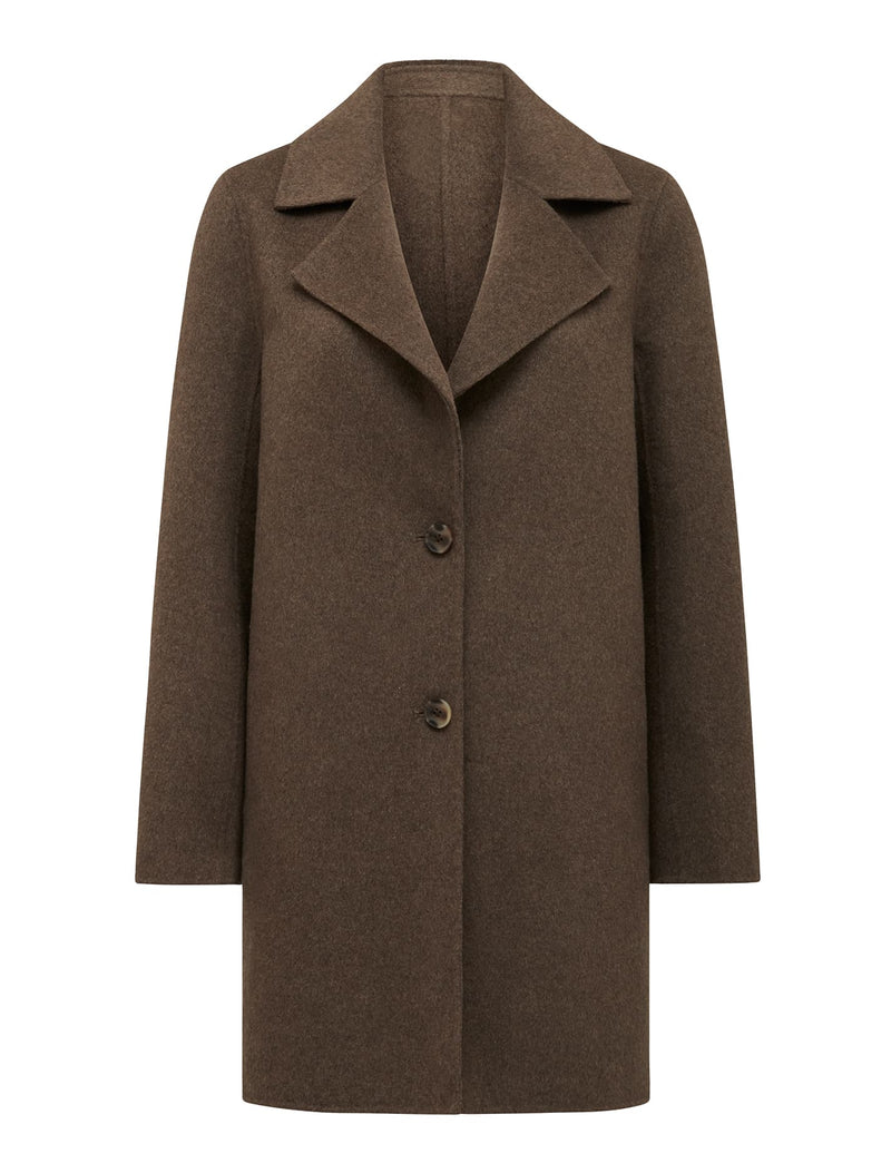 Madi Felled Mid Length Coat Forever New