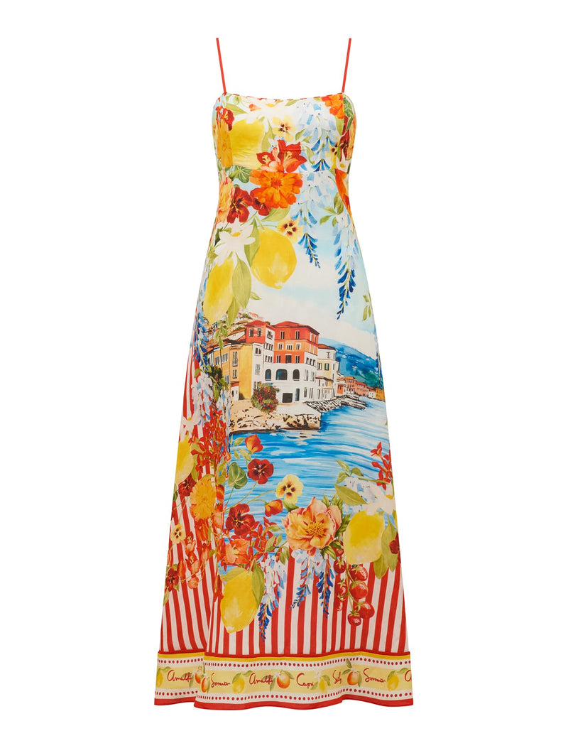 Sicilia Printed Midi Dress Forever New