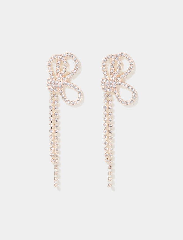 Dakota Dainty Bow Drop Earrings Forever New