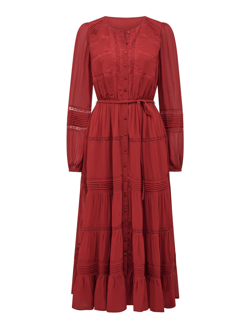 Frankie Lace Trim Dress Forever New