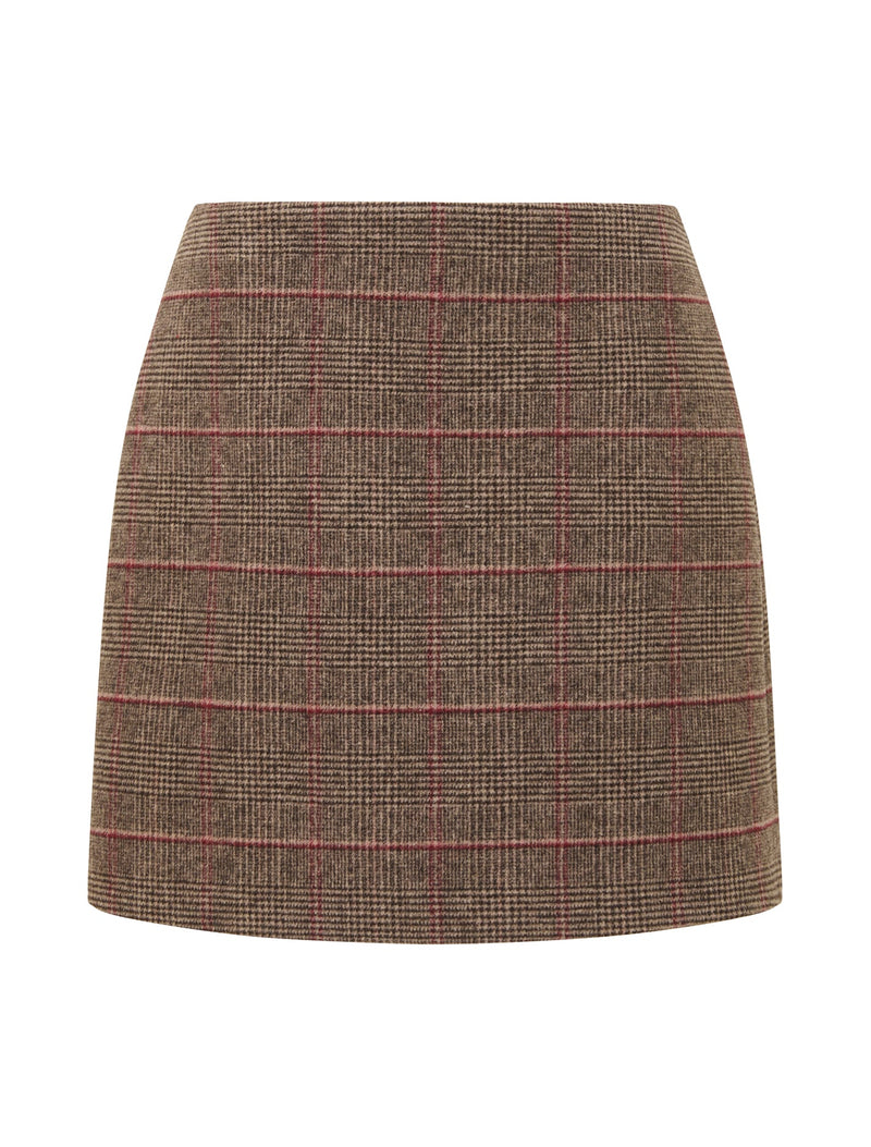 Jade Check Mini Skirt Forever New
