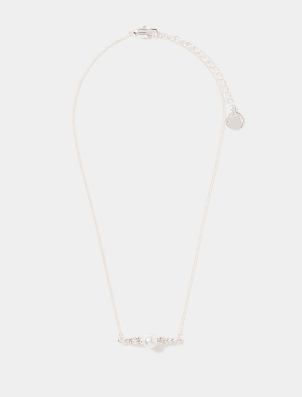 Naomi Pearl Stone Necklace Forever New