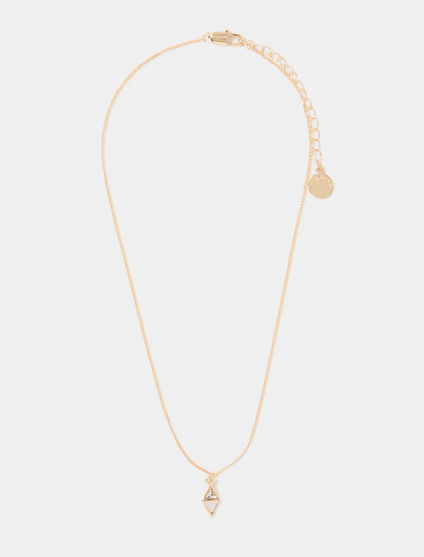 Delilah Diamond Pendant Necklace 0 Gold Crystal Forever New