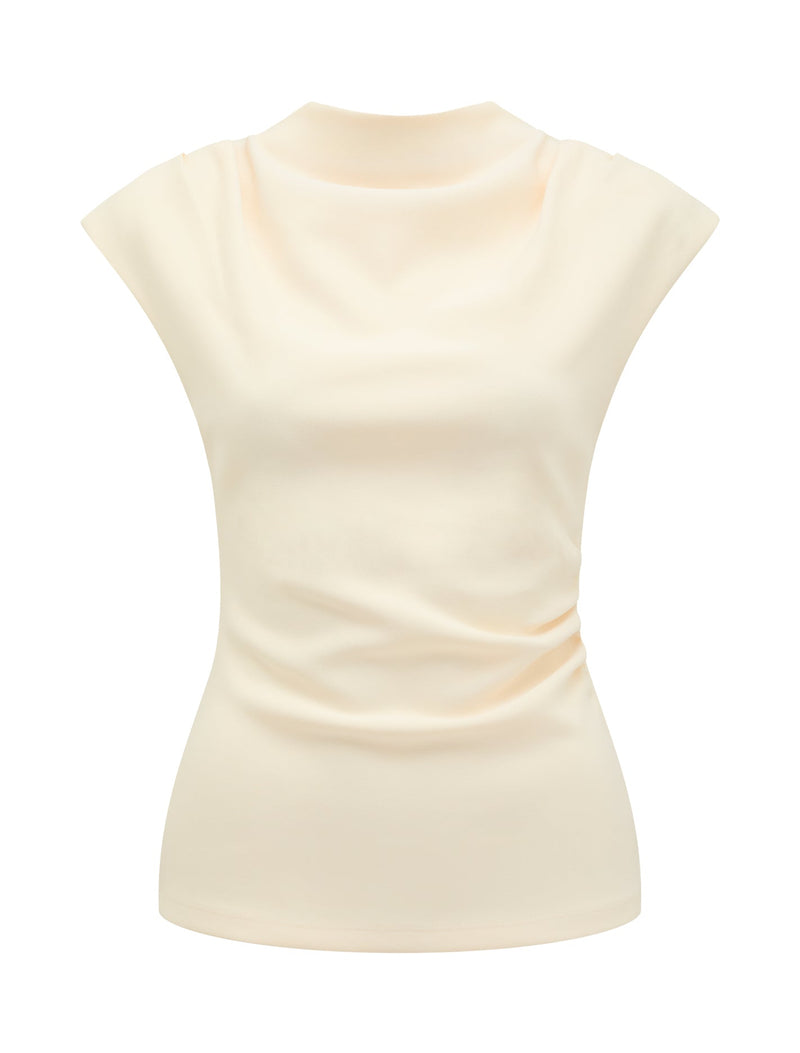 Leenah Grown On Neck Crepe Top Forever New