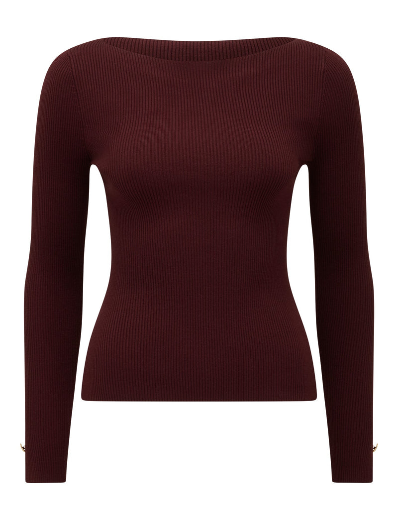 Alaia Knit Rib Top Forever New