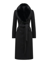 Chelsea Double Breasted Fur Collar Coat Forever New