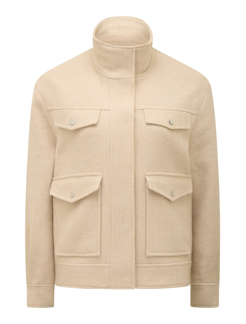 Kennedy Herringbone Jacket Forever New