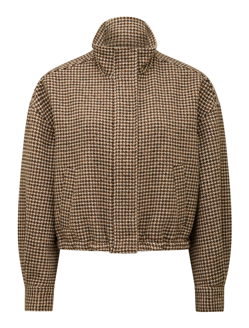 Kaia Check Crop Jacket Forever New