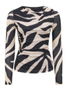 Raegan Ruched Mesh Top