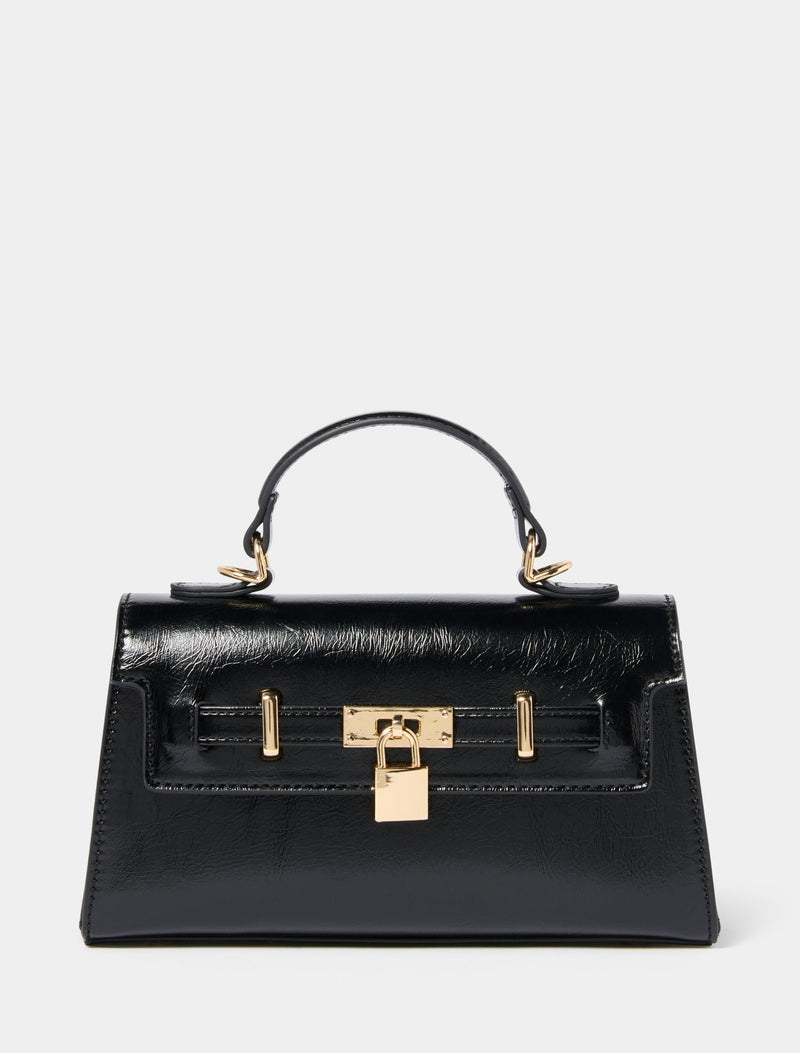 Liana Lock Detail Top Handle Bag