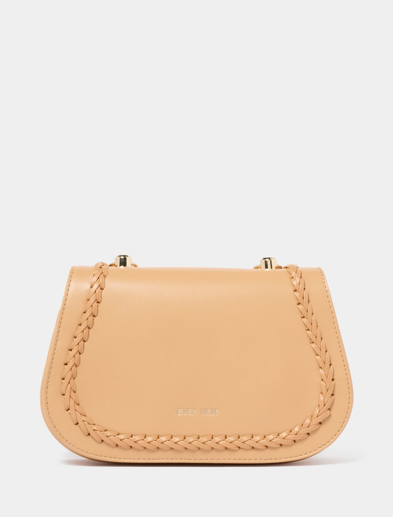 Cass Weave Detail Crossbody Bag