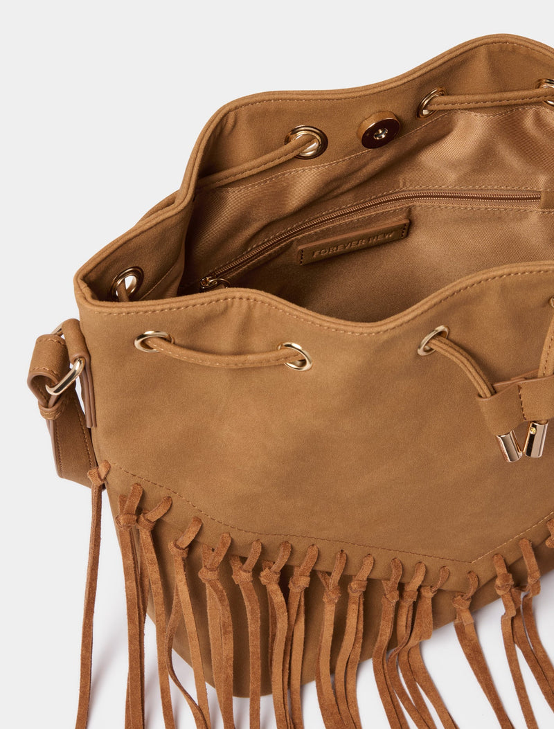 Juno Tassel Bucket Bag Forever New