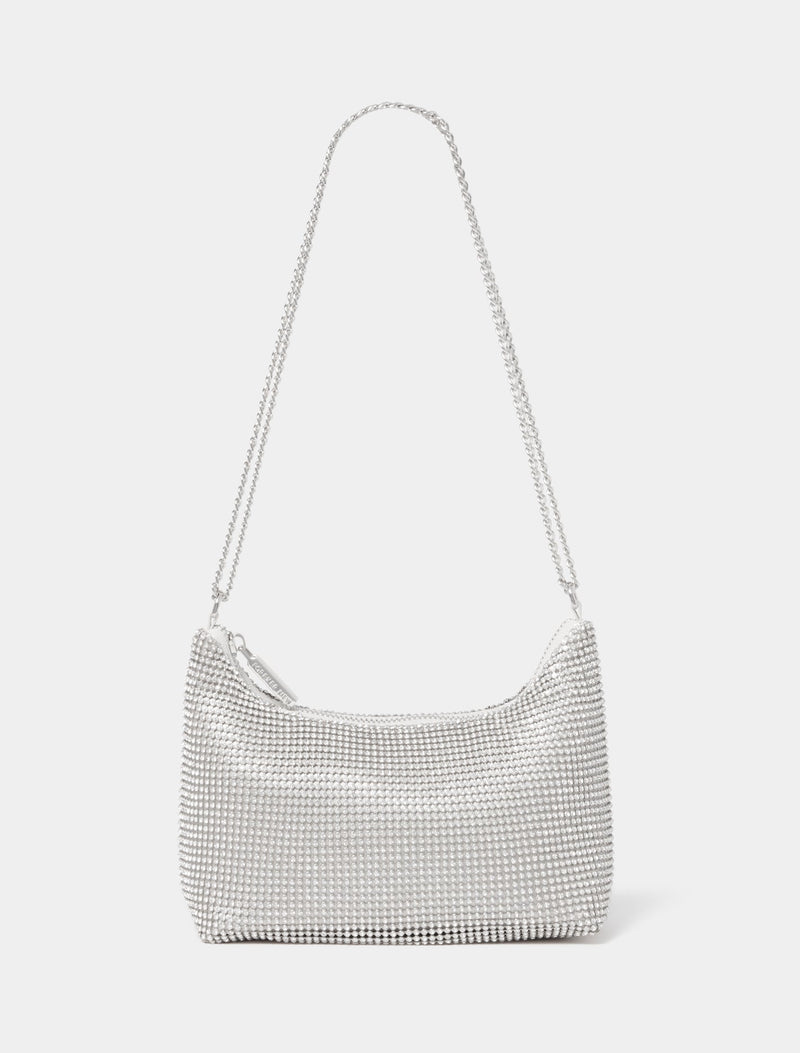 Paloma Curve Shoulder Bag 0 Silver Forever New