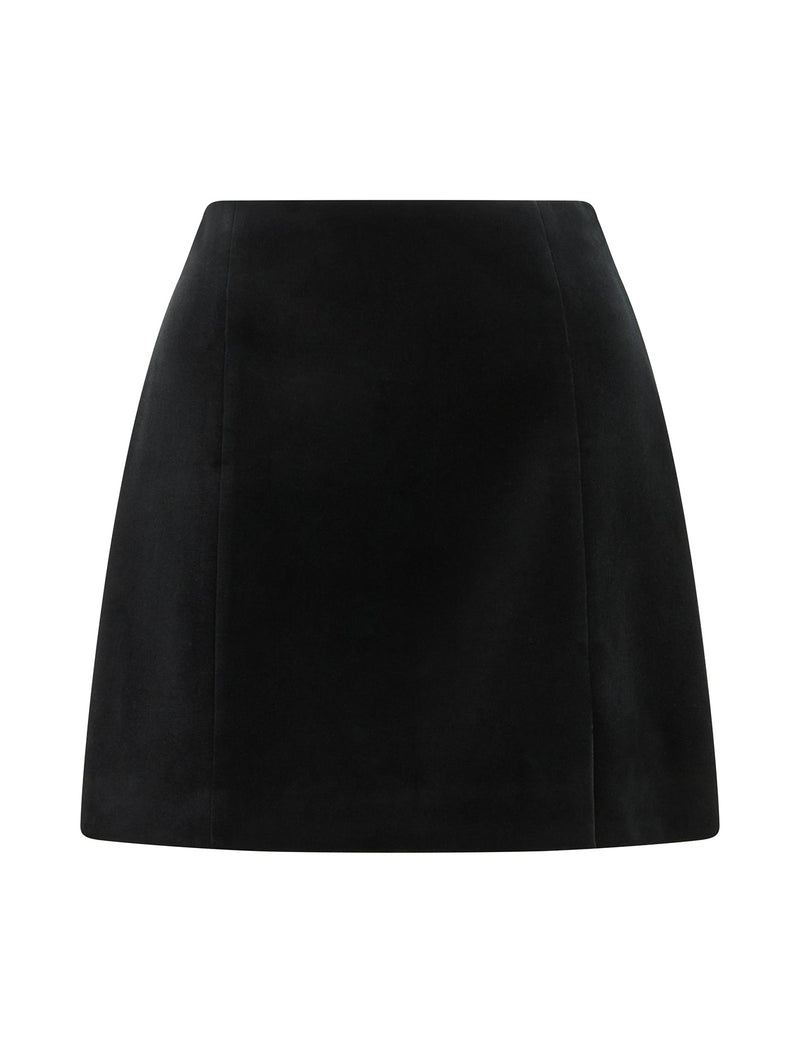 Violet Velvet Split Mini Skirt Forever New
