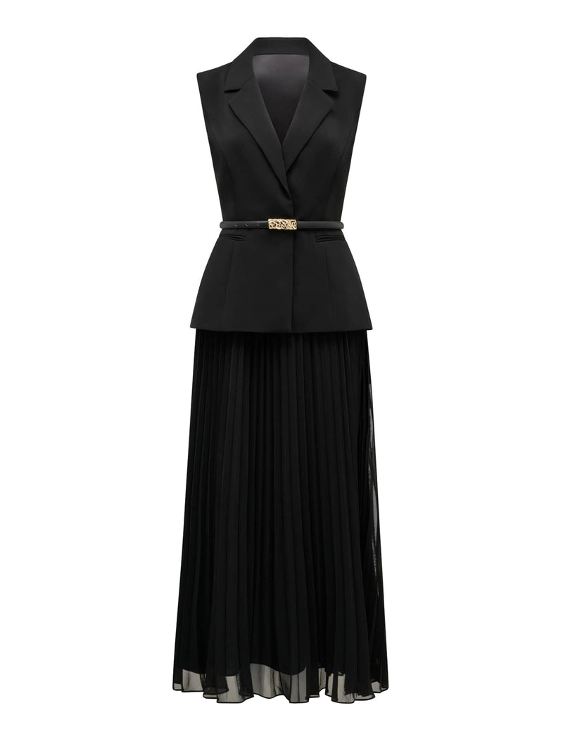Lana Pleated Vest Maxi Dress Forever New