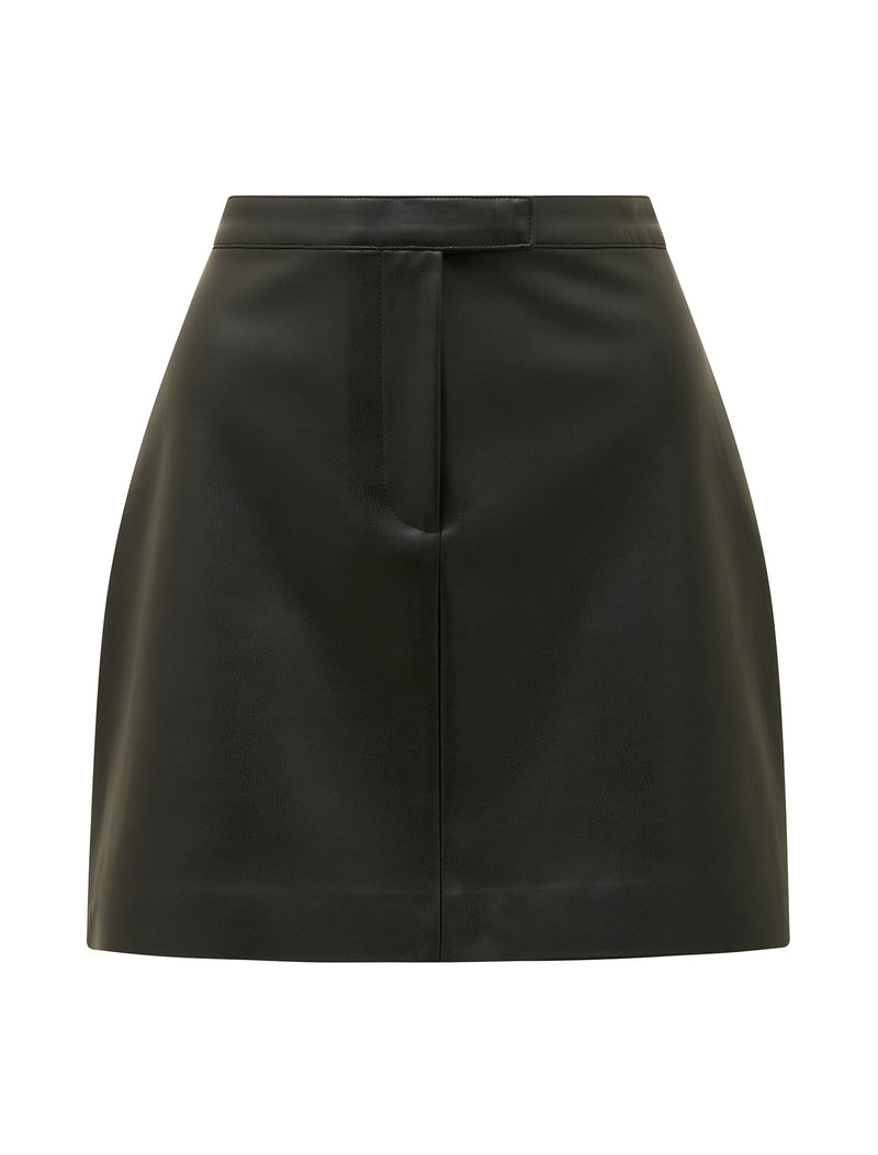 Gemma Vegan Leather Mini Skirt Forever New