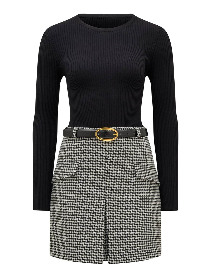 Maddox Pleat Mini Dress Forever New