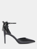 Dana Diamante Bow Court Heel Black Forever New
