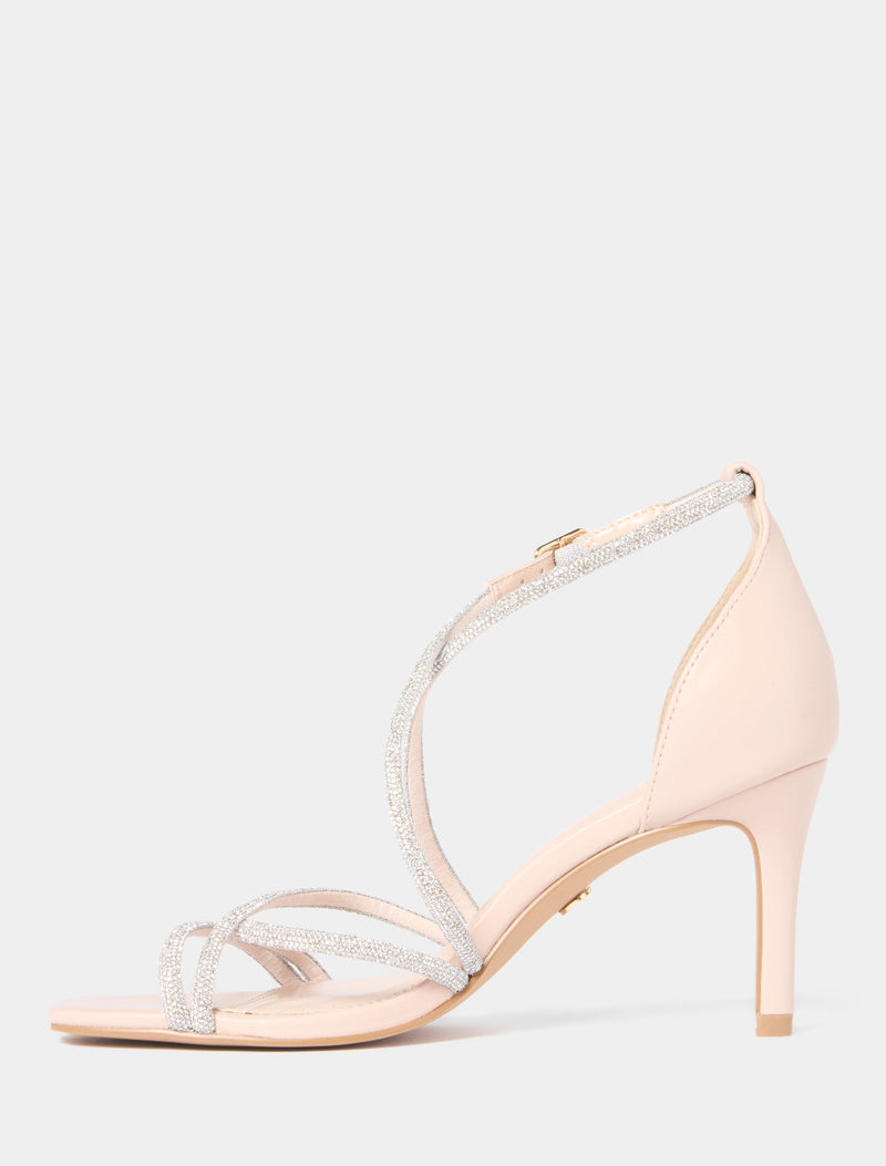 Claire Cross Over Diamante Evening Heel Sandal Forever New
