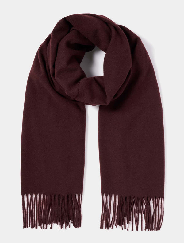 Sadie Pashmina Scarf 0 Burgundy Forever New