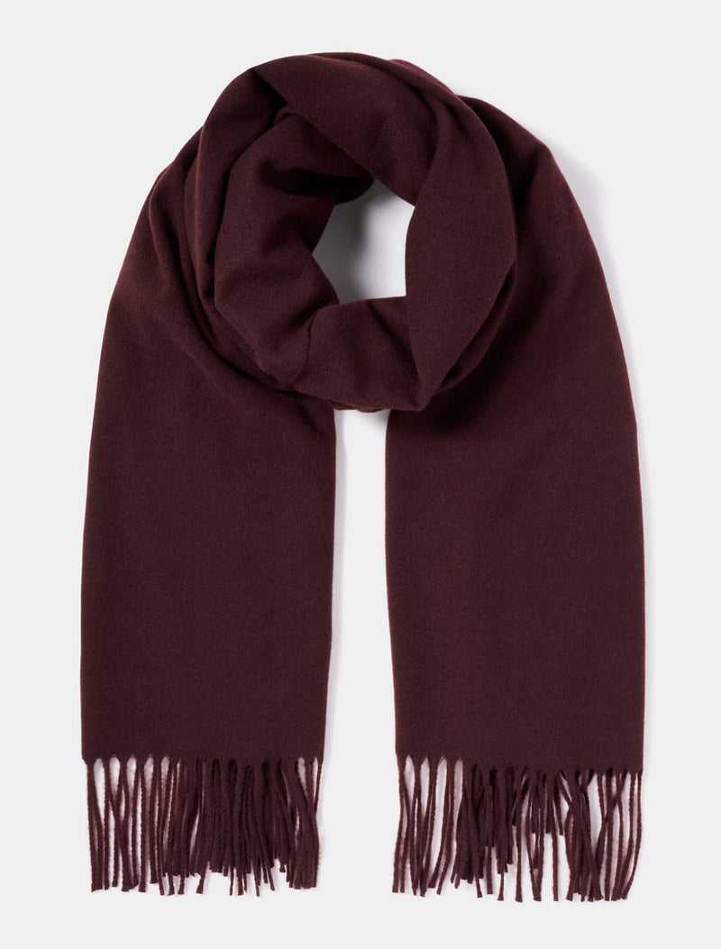 Sadie Pashmina Scarf 0 Burgundy Forever New