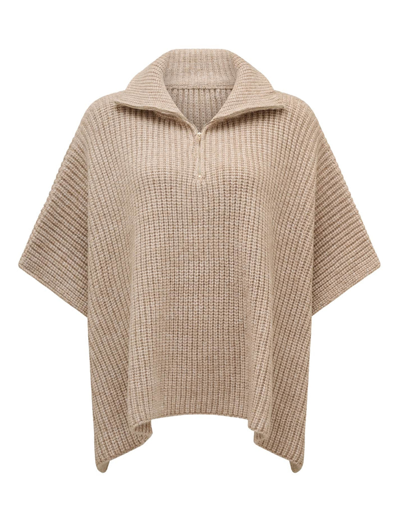 Nina Zip Up Poncho Forever New