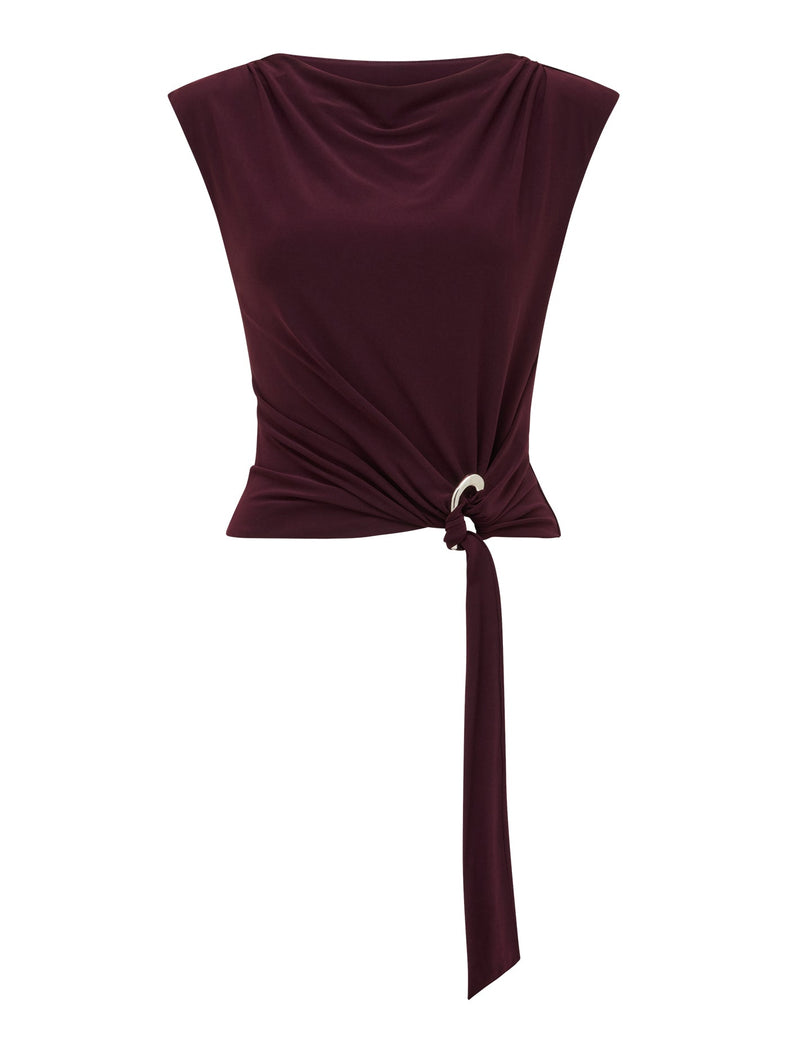 Jazelle Hardware Drape Detail Top Forever New