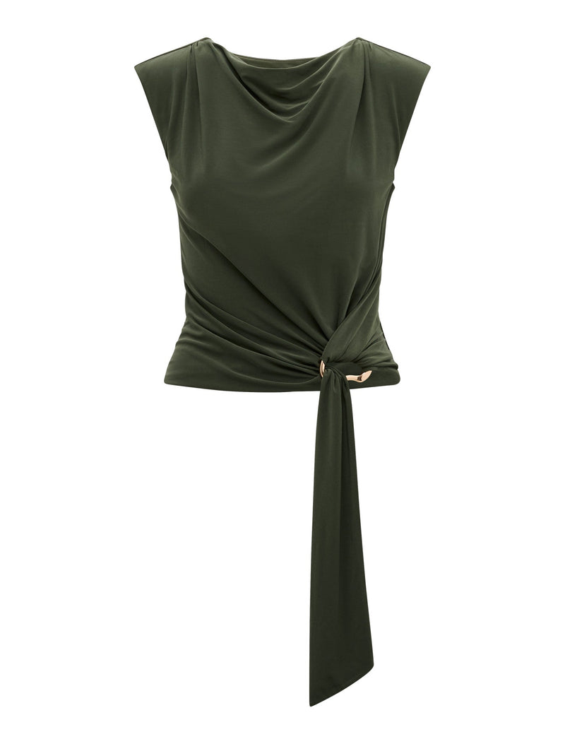 Jazelle Hardware Drape Detail Top Forever New