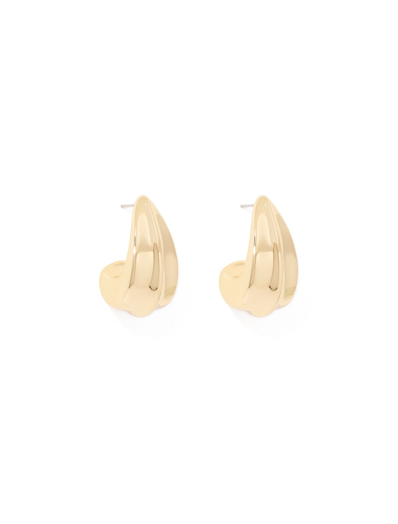 Signature Portia Panel Earrings 0 Gold Forever New