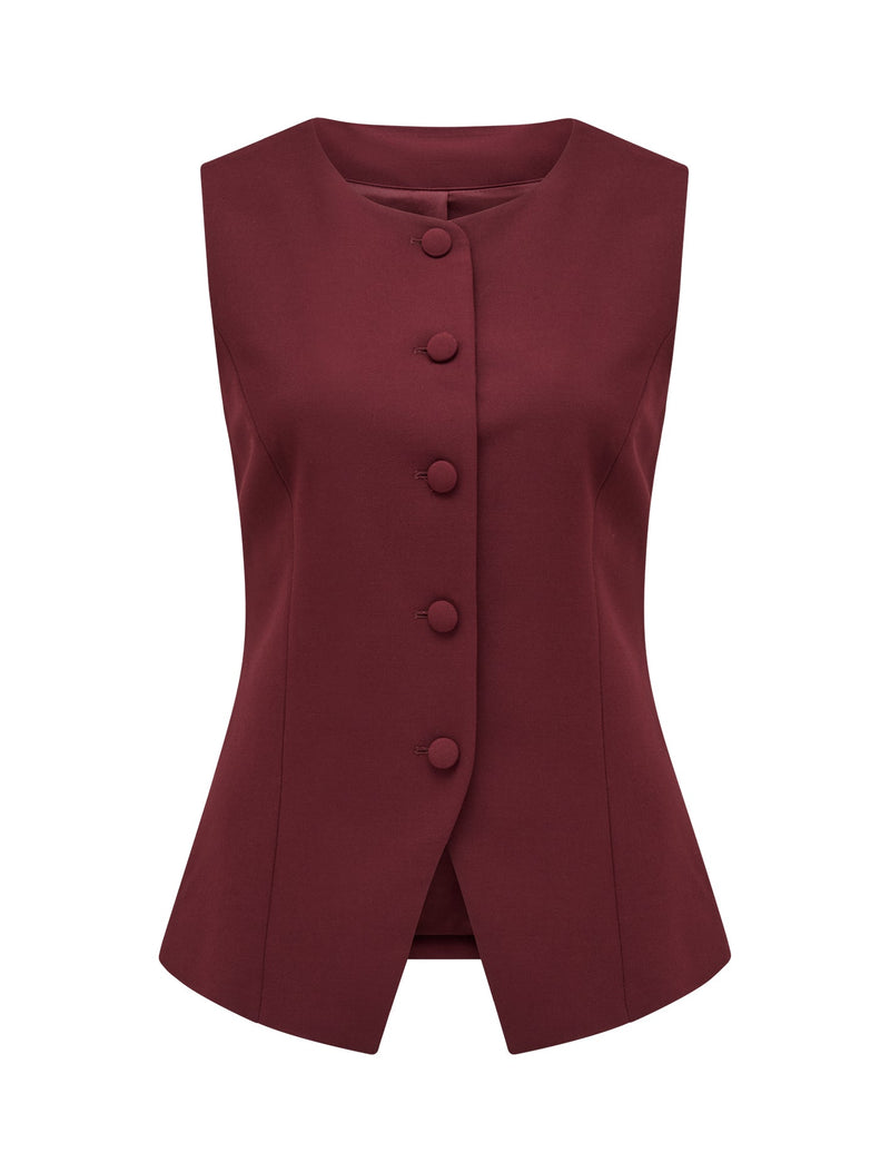 Toni High Neck Waistcoat Forever New