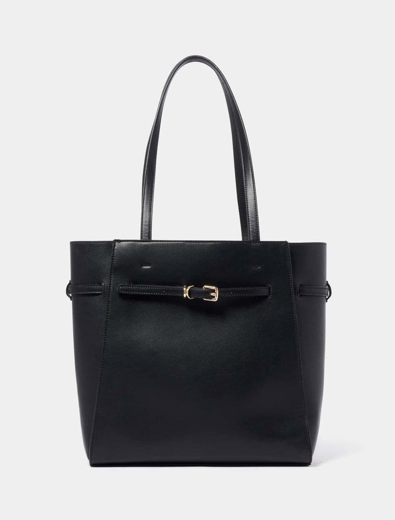 Rhiannon Buckle Tote Bag 0 Black Forever New