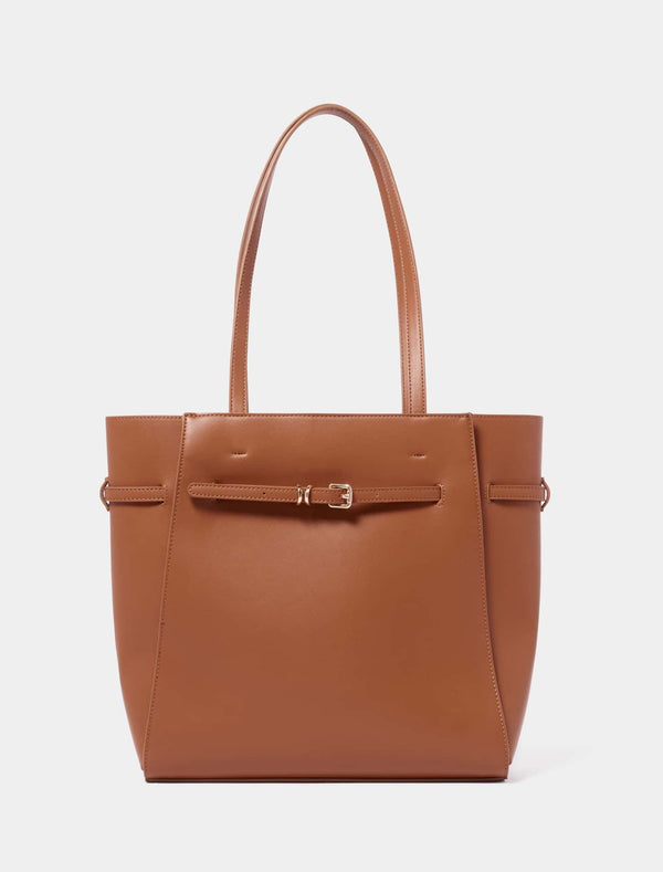 Rhiannon Buckle Tote Bag 0 Nutshell Forever New