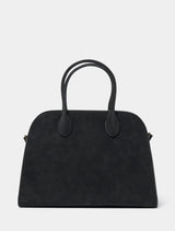 Lacey Faux Suede Bowler Bag 0 Black Forever New