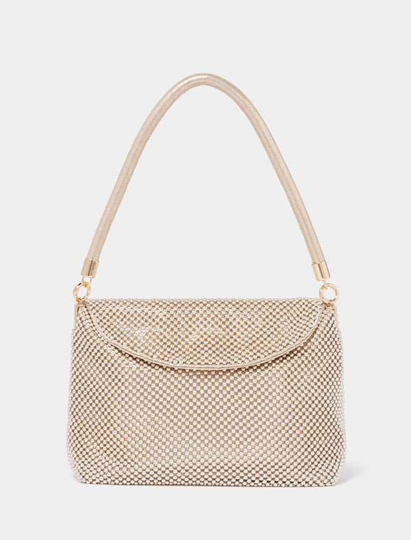 Sunday Slouch Sparkle Clutch 0 Champagne Forever New